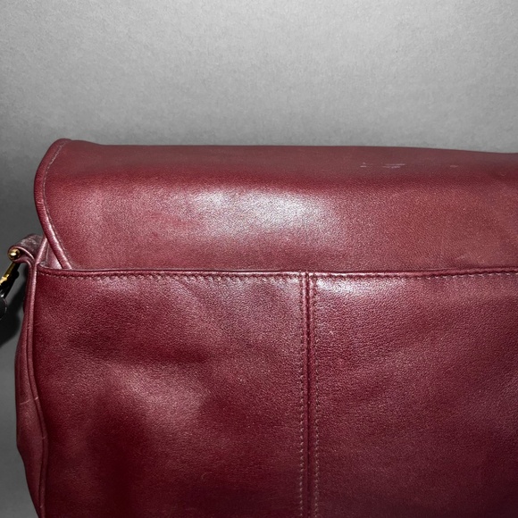 Vintage Etienne Aigner Burgundy Leather Shoulder Bag - Picture 5 of 16